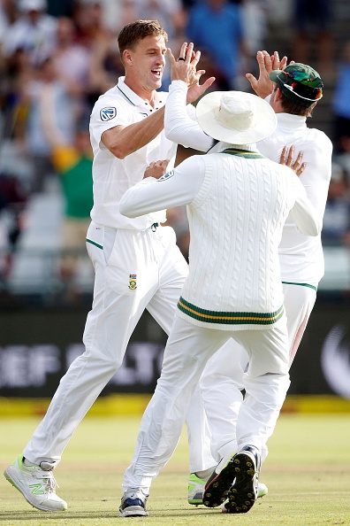 South Africa started the day at 238/5 in their innings. They lost AB de Villiers early in the day as the veteran batsman was dismissed by Josh Hazlewood for 63. Quinton de Kock and vernon Philander then added 55 runs between them to extend South Africa's advantage. The former scored a patient 65 before being caught behind off Pat Cummins six overs before lunch. Morne Morkel,South Africa beats Australia,Australia,Australia cheats,Australia cheating,Australia tampered,Australia tampered ball