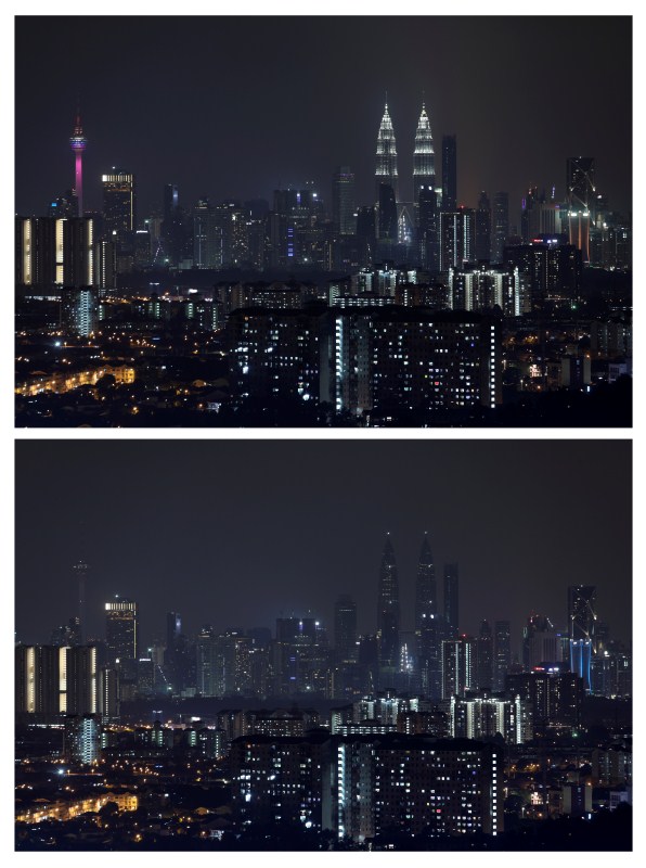 Before and after pictures: World marks Earth Hour 2018 - Photos 