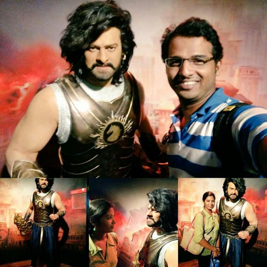 Superstar Prabhas who was the only Indian actor to have a wax statue installed at Madame Tussauds, Bangkok is receiving much love from the visitors. Prabhas became a global phenomenon with the worldwide success of the Baahubali franchise. Prabhas wax statue,Prabhas,prabhas wax statue madame tussauds,Madame Tussauds museum,Prabhas wax statue pics,Prabhas wax statue images,Prabhas wax statue stills,Prabhas wax statue pictures,Prabhas wax statue photos