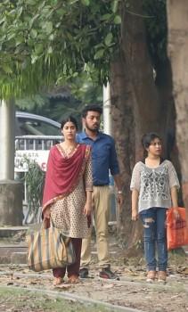 Actress Janhvi Kapoor, Ishaan Khatter during shooting of their upcoming movie 