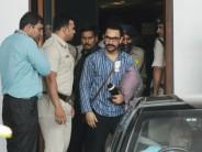 Bollywood actor Aamir Khan clicked at Bandra, Mumbai on 26th March 2018.