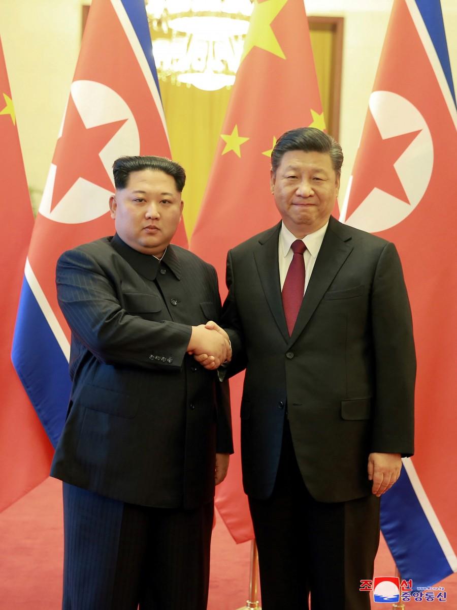 North Korea's Kim Jong-Un meets Chinese President Xi Jinping - Photos ...