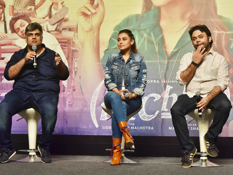 Overwhelmed with the response, Rani told IANS over phone from Mumbai: It feels lovely, just the fact that there are so many people who make me feel so belonged to their family. For me there is nothing more precious than this... The love of my audiences and the blessings of all the elders." Rani Mukerji,actress Rani Mukerji,Hichki success meet,Hichki success meet pics,Hichki success meet images,Hichki,Hichki pics,Hichki images,rani mukerji hichki
