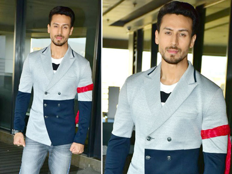 The Bandana tied to his arm is surely adding to all the outfits. Tiger Shroffs,Tiger Shroffs fashion,Baaghi 2,tiger shroff baaghi 2,Baaghi 2 star,Baaghi 2 actor,Tiger Shroffs casual look
