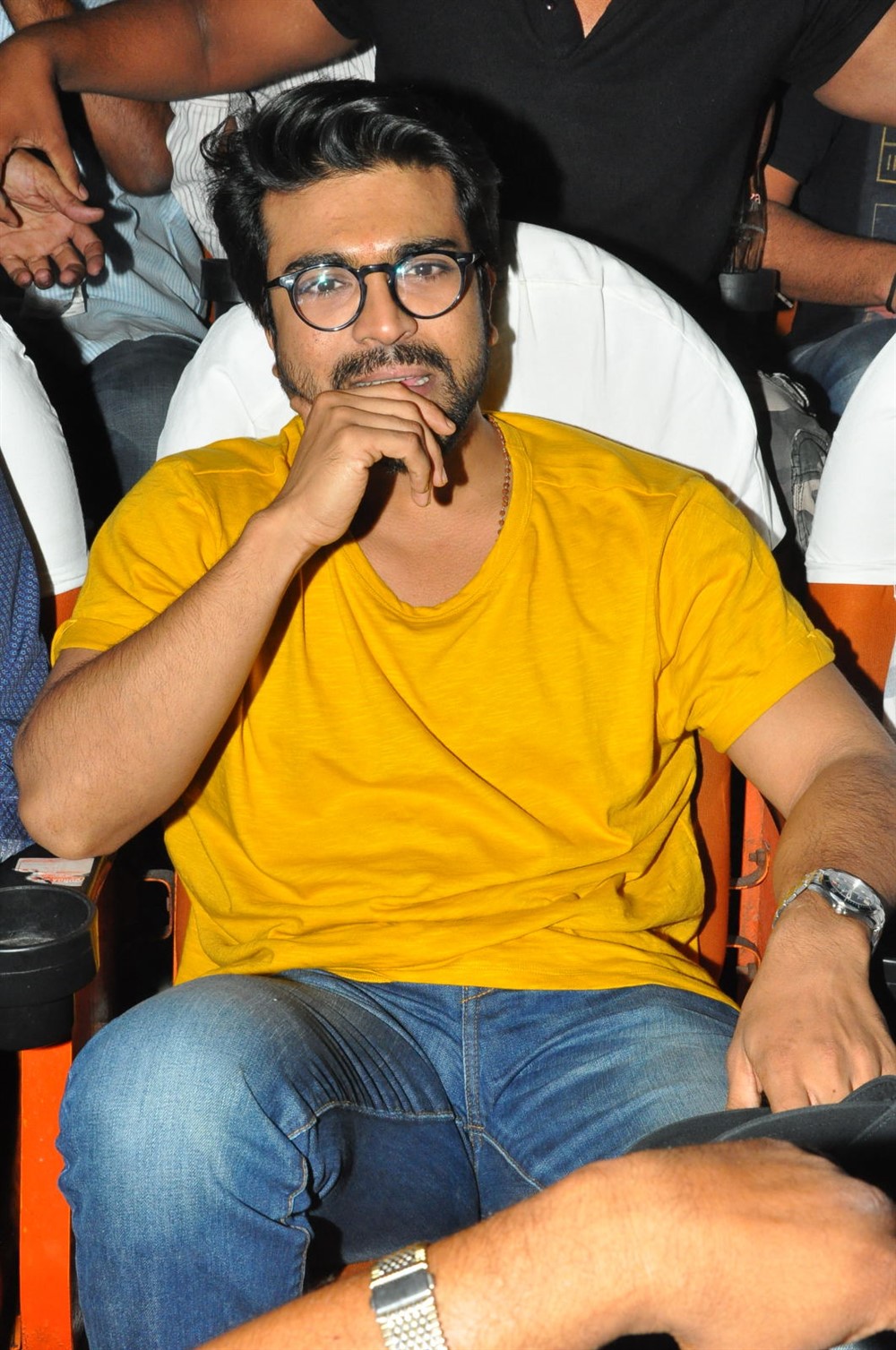 Actor Ram Charan has watched the movie at Sudarshan theatre and observed the audiences' reaction. Rangasthalam,Rangasthalam movie,Ram Charan watches Rangasthalam,Ram Charan,Ram Charan Teja,Ram Charan at Sudarshan theater,Ram Charan pics,Ram Charan images