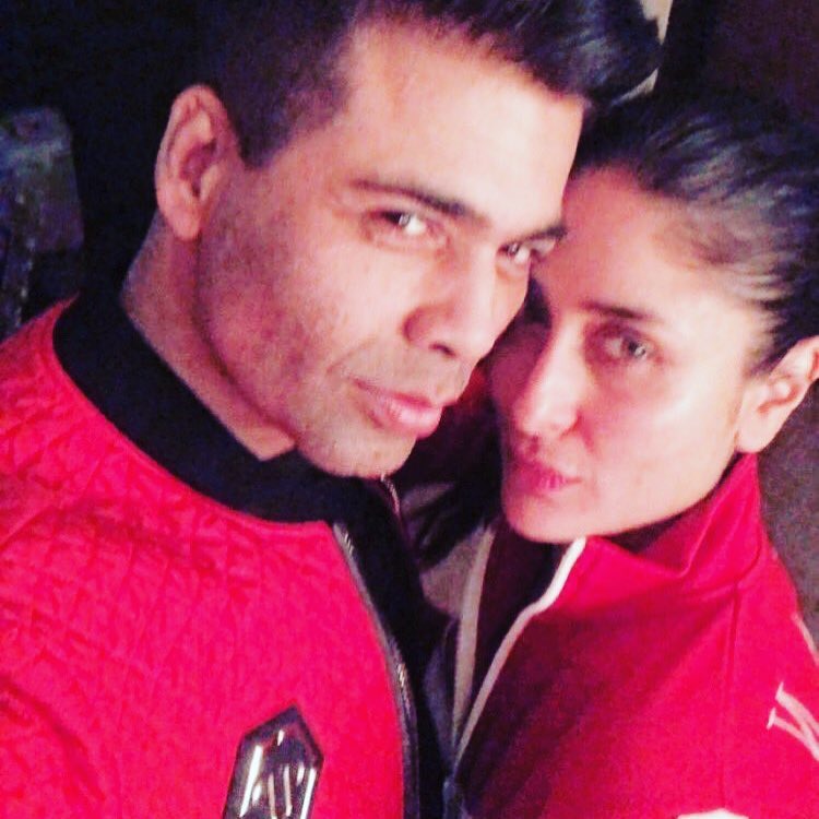 Kareena also met with Karan Johar earlier in the evening. Bebo looked stunning in an all-red outfit and a no-makeup look! Kareena Kapoor Khan,Kareena Kapoor,Karan Johar,Malaika Arora,Amrita Arora,Maheep Kapoor,Sanjay Kapoor,Seema Khan,Bebo pouts with Karan Johar,Easter celebration