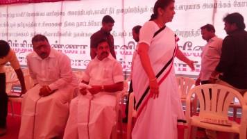 Palaniswami and Panneerselvam,Palaniswami,Panneerselvam,Edappadi Palaniswami,Cauvery protest,TN Cauvery protest,Cauvery Mangement Board,AIADMK,AIADMK protest