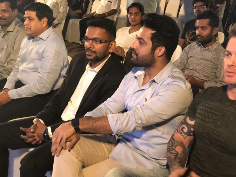The 11th edition of VIVO IPL starts on Saturday, April 07, 2018 with defending champions Mumbai Indians taking on Chennai Super Kings. The match will be telecast live across Star Sports network and Hotstar. Young tiger Jr NTR,young tiger,Jr NTR,Brand ambassador Jr NTR,Jr NTR IPL ad,Jr NTR IPL 2018,Jr NTR at IPL 2018 press meet,Jr NTR at IPL 2018 press meet pics,Sunrisers Hyderabad,Sunrisers Hyderabad promotion