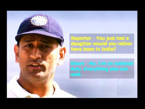 No, I am on national duty. Everything else can wait: Mahendra Singh Dhoni.