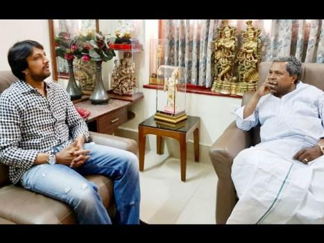 Actor Kiccha Sudeep, who on Monday met JDS leader HD Kumaraswamy, has on Thursday met Karnataka Chief Minister Siddaramaiah at the latter's residence.
