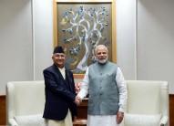 Nepal Prime Minister K.P. Oli was accorded a ceremonial welcome at the Rashtrapati Bhavan here on Saturday. Oli who is on his first visit to India after returning to power in February was received by his Indian counterpart Narendra Modi. Oli, his wife Radika Shakya and a 54-member high-level delegation arrived on Friday on a three-day state visit.