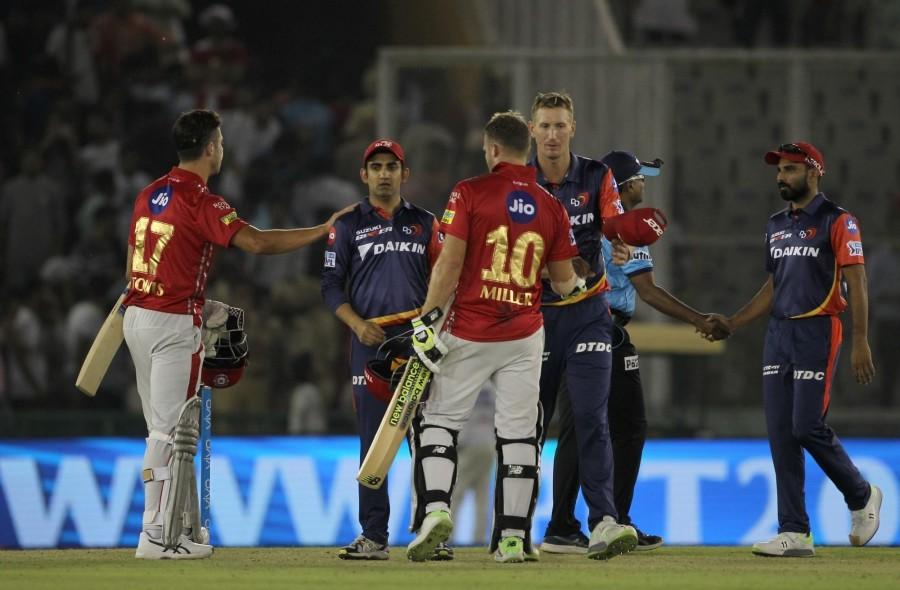Yuvraj Singh also joined the party and hit a couple of boundaries but could not continue for long as he was dismissed by Chris Morris in the 10th over. Middle-order batsmen Nair and David Miller (24 not out) then came and played carefully. Nair was at his best, thrashing Delhi bowlers at will while Miller was rotating the strike. Kings XI Punjab beat Delhi Daredevils,Kings XI Punjab,Delhi Daredevils,Lokesh Rahul,Karun Nair,IPL 2018,IPL 2018 pics,IPL 2018 images