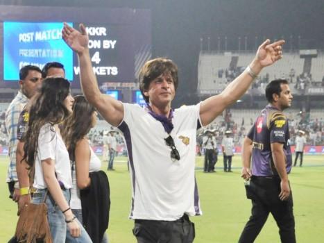Bollywood superstar Shah Rukh Khan upped the ante with his presence in Kolkata Knight Riders' Indian Premier League (IPL) opening game against Royal Challengers Bangalore here at the jam-packed Eden Gardens on Sunday.