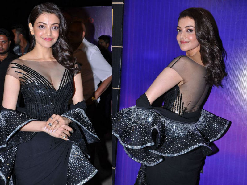 South Indian actress Kajal Aggarwal looks beautiful as she arrives on the red carpet at 'Zee Telugu Apsara Awards 2018' held at Hyderabad. Kajal Aggarwal,Shruti Haasan,Kalyani Priyadarshan,Lavanya Tripathi,Tamannaah,Zee Telugu Apsara Awards,Zee Telugu Apsara Awards pics,Zee Telugu Apsara Awards images