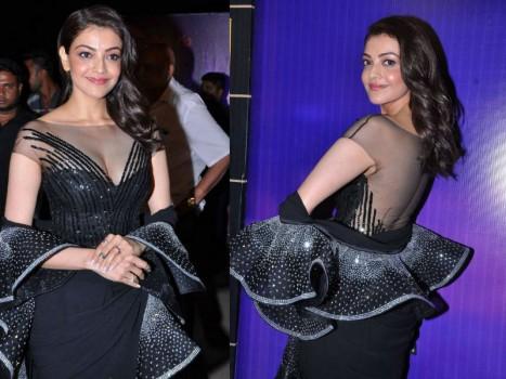 South Indian actress Kajal Aggarwal looks beautiful as she arrives on the red carpet at 'Zee Telugu Apsara Awards 2018' held at Hyderabad.