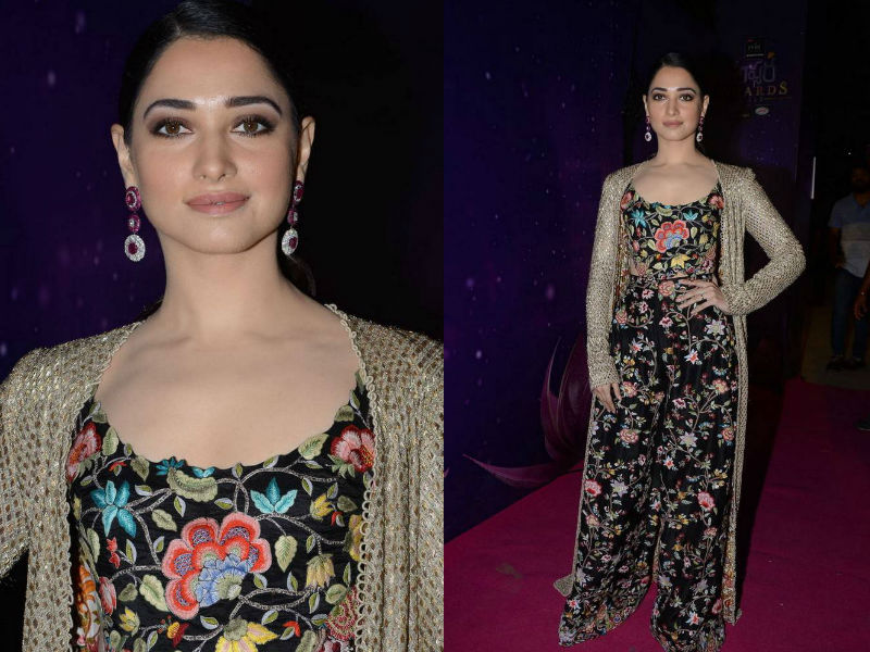 South Indian actress Tamannaah dapper on the red carpet at the 'Zee Telugu Apsara Awards 2018' held at Hyderabad. Kajal Aggarwal,Shruti Haasan,Kalyani Priyadarshan,Lavanya Tripathi,Tamannaah,Zee Telugu Apsara Awards,Zee Telugu Apsara Awards pics,Zee Telugu Apsara Awards images