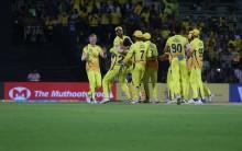 Sam Billings' 23-ball 56 coupled with Shane Watson's 19-ball 42 helped Chennai Super Kings (CSK) pull off a heist as they beat Kolkata Knight Riders (KKR) by five wickets in a thrilling IPL game, held amidst strong protests on the issue of Cauvery waters here on Tuesday. Needing 17 runs in the last over, Ravindra Jadeja 11 (not out) hit a six off R Vinay Kumar with four runs and one ball remaining as Dwayne Bravo (11 not out) watched from the other end.