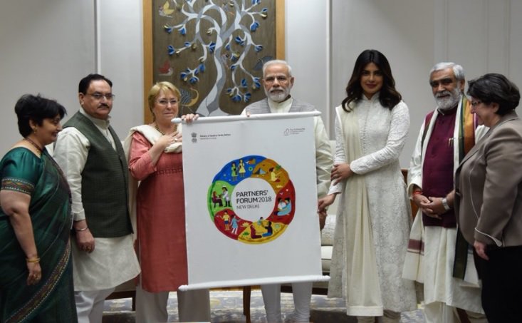 Of her discussion with Modi, Priyanka wrote: "It was an insightful, positive conversation which was very heartening and inspiring because of the personal commitment of everyone at the meeting. We covered a lot of ground from the various efforts being taken by individual countries and partners to building a collective environment that could help propel the change we seek for a better world." Priyanka Chopra,Priyanka Chopra meets Narendra Modi,Narendra Modi,Priyanka Chopra with Narendra Modi,Unicef goodwill ambassador,Prime Minister Narendra Modi