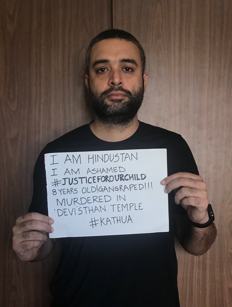 Danish Aslam posted: Justice For Our Child, Kathua. Gul Panag,Danish Aslam,Mini Mathur,Justice for Aasifa,Kathua rape victim,Kathua rape,Bollywood celebrities on Kathua rape case,Kathua rape and murder case