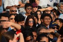 Bollywood celebrities, along with thousands of Mumbaikars, gathered on Sunday for a peaceful protest against the barbaric rape and murder of an eight-year-old girl in Kathua in Jammu and Kashmir, and sexual assault of another young girl in Unnao in Uttar Pradesh. Bollywood celebrities like Twinkle Khanna, Rajkummar Rao, Patralekha, Sameera Reddy, Tara Sharma, music director Vishal Dadlani, singer and social activist Sona Mohapatra, filmmaker Kiran Rao, Aditi Rao Hydari, veteran actress Helen were among many others who came on the streets of Bandra to protest against the incidents of rape and seek justice.