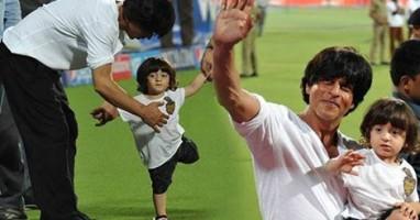 Shah Rukh Khan and his son AbRam turned into a doll,starkid,Shah Rukh Khan,AbRam,Shah Rukh Khan and AbRam,srk,Bollywood Badshah Shah Rukh Khan,actor Shah Rukh Khan