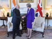 Indian Prime Minister Narendra Modi started his bilateral engagements in Britain on Wednesday with a meeting with his British counterpart Theresa May during the course of which they discussed the bilateral relationship after Britain's exit from the European Union (EU). "The two leaders had wide-ranging talks on redefining and infusing new energy into our bilateral engagement post-Brexit," Indian External Affairs Ministry spokesperson Raveesh Kumar tweeted following the meeting at 10, Downing Street.