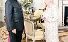 Indian Prime Minister Narendra Modi on Wednesday had an audience with Britain's Queen Elizabeth II here. This is Modi's second audience with the Queen in less than three years since his visit to Britain in November 2015. Modi will attend this year's Commonwealth Heads of Government Meeting (CHOGM) meeting here on Thursday and Friday, becoming the first Indian Prime Minister to attend the biannual event since 2009.