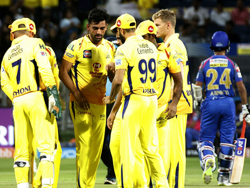 The writing was on the wall for Rajasthan and a 45-run fourth-wicket stand between Englishmen Ben Stokes (45 off 37) and Jos Buttler (22 off 17) could do little to give them some hopes. Buttler perished as the ball went up in the air after he failed to time a rising delivery from medium pacer Dwayne Bravo. Imran Tahir took an easy catch to end the partnership, with Rajasthan at 77/4 in 10.1 overs. Bravo then sent back Rahul Tripathi (5) before left-hander Stokes was caught on the leg side by Sam Billings as he tried to slog sweep leg-spinner Tahir. The wicket of Stokes was nail in the coffin for the visitors who were reduced to 111/6 in 13.5 overs. Shane Watson,Shane Watson 100,Chennai Super Kings,Rajasthan Royals,CSK beats RR,CSK trash RR,Indian Premier League,Indian Premier League 2018,IPL 2018,IPL 2018 pics,IPL 2018 images