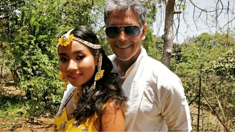 Actor Milind Soman and Ankita Konwar are getting ready for their marriage today April 21, at Alibaug in Mumbai. Milind Soman,Ankita Konwar,Milind Soman and Ankita Konwar,Milind Soman and Ankita Konwar wedding,Milind Soman and Ankita Konwar marriage,Milind Soman and Ankita Konwar wedding pics,Milind Soman and Ankita Konwar wedding images,Milind Soman wedding pics,Mi