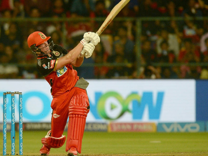 A.B. de Villiers blasted 90 not out as Royal Challengers Bangalore (RCB) defeated Delhi Daredevils (DD) by six wickets here on Saturday to end their two-match losing streak in the Indian Premier League (IPL). After Rishabh Pant (85) and Shreyas Iyer (52) helped Delhi post a fighting 174/5, de Villiers, who struck 10 fours and five sixes during his 39-ball unbeaten knock, single-handedly guided the hosts to the crucial win with two overs to spare. outh African de Villiers shared a 63-run third-wicket stand with captain Virat Kohli (30) at the M. Chinnaswamy Stadium as RCB posted their second win in five games. IPL 2018,De Villiers,Royal Challengers Bangalore,Royal Challengers Bangalore beats defeated Delhi Daredevils,RCB beats DD,Indian Premier League,Indian Premier League 2018,IPL,IPL 2018 pics