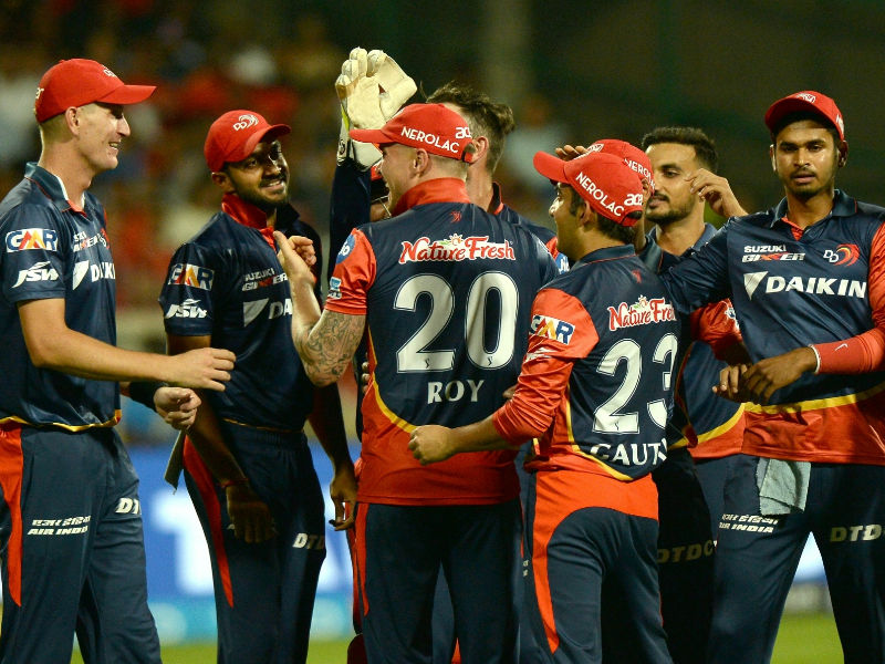 Pant and Iyer eased the pressure on the visitors as they took time to settle down before finding occasional big shots. Spinner Washington Sundar finally broke Delhi's momentum, dismissing Iyer, who was looking good, in the 14th over with Delhi's score being 98/3. Iyer departed after hitting four fours and three sixes. With the addition of just another seven runs in Delhi' scorecard, Chahal sent back incoming batter Glenn Maxwell (4). However, Pant kept the fight alive for his side and slammed 18 runs off a Chris Woakes' 18th over to lift Delhi to 163/4. Trying to go big in the final over, Pant was finally dismissed by Corey Anderson. The Delhi batter's 48-ball 85-run knock was guided by six boundaries and seven sixes. IPL 2018,De Villiers,Royal Challengers Bangalore,Royal Challengers Bangalore beats defeated Delhi Daredevils,RCB beats DD,Indian Premier League,Indian Premier League 2018,IPL,IPL 2018 pics