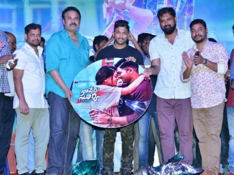Telugu movie Naa Peru Surya Naa Illu India audio launch event held at Military Madhavaram, West Godavari, AP. Celebs like Allu Arjun, Vakkantham Vamsi, Nagababu, Sridhar Lagadapati, Bunny Vasu, Meher Ramesh, Military Madhavaram President Parimila and others graced the event.