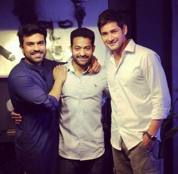 Bharat Ane Nenu star Mahesh Babu bonds with Ram Charan and Jr. NTR and the internet is going crazy. Bharat Ane Nenu features Mahesh Babu playing the Chief Minister of Andhra Pradesh. Bharat Ane Nenu showcases the journey of a young graduate taking on the state to fight for the rights of his people. The film has released on the big screen with a roaring response from Mahesh Babu fans.