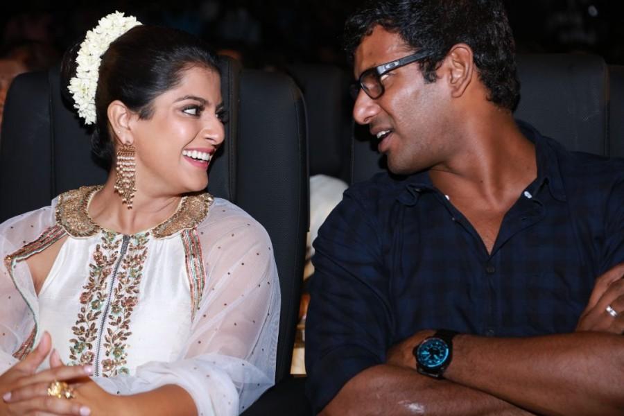 Varalaxmi Sarathkumar and Vishal at Mr. Chandramouli audio launch. Suriya,Arya,Shanthnu,Gautham Karthik,Regina Cassandra,Mr. Chandramouli,Mr. Chandramouli audio launch,Mr. Chandramouli audio launch pics,Mr. Chandramouli audio launch images