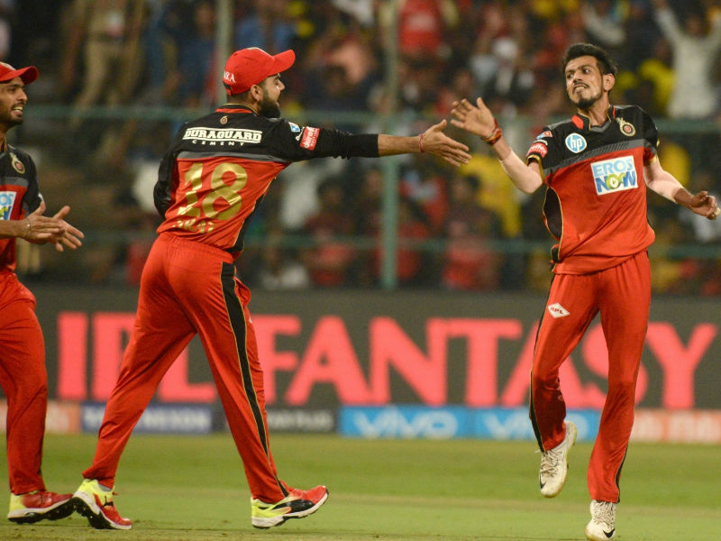 Rayudu however, kept the scoreboard ticking for CSK. The opener was then joined by Dhoni, who made his intentions clear after smashing a massive six over deep midwicket on the vey second ball he faced. The duo then shared a crucial 101-run partnership for the fifth wicket, bringing back CSK in the contest. Both the batters fired every RCB bowlers to skies and meanwhile, Rayudu bought his second fifty of the season in the 14th over. On the other hand, Dhoni too, notched up his second fifty in the 18th over with Chennai's scorecard reading 169/4. Chennai Super Kings,Royal Challengers Bangalore,Chennai Super Kings vs Royal Challengers Bangalore,CSK beats RCB,IPL 2018,IPL,Indian Premier League,Indian Premier League 2018,Indian Premier League pics,Indian Premier League images
