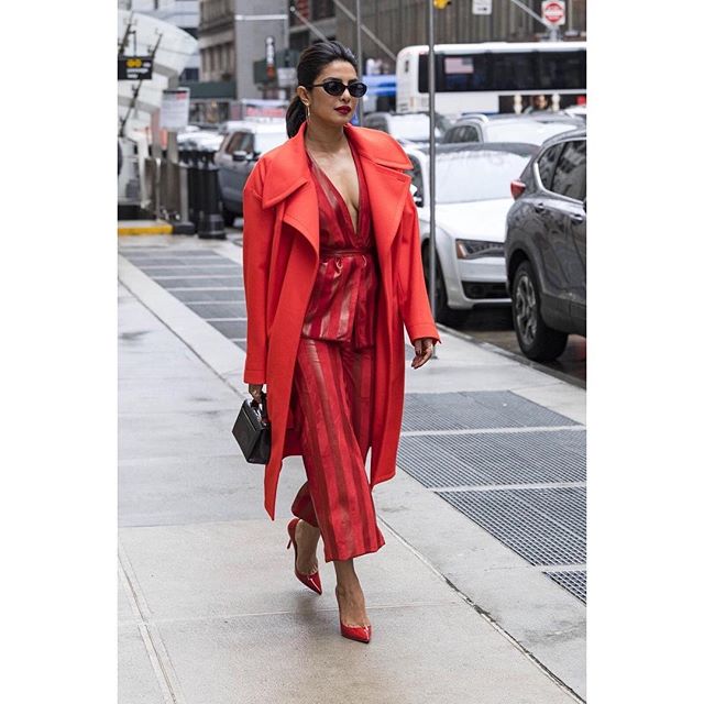 Priyanka Chopra is currently in New York for MET Gala 2018. Soon she will return to India and she will start shooting for Salman Khan's Bharat, which is directed by Ali Abbas Zafar, produced by Atul Agnihotri's Reel Life Production Pvt. Ltd and Bhushan Kumar's T-Series releasing Eid 2019. Priyanka Chopra,actress Priyanka Chopra,Priyanka Chopra in Red dress,Priyanka Chopra hot pics,priyanka chopra hot images,Priyanka Chopra in New York