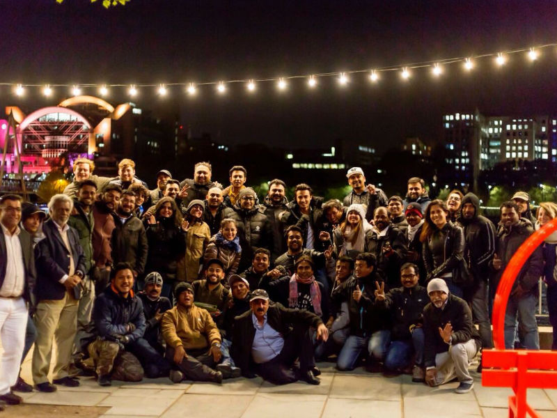 Arpita Khan Sharma shared a picture on Instagram where the entire cast and crew has posed for a picture perfect moment on the film's wrap. She posted the picture captioning, "Can’t believe another schedule comes to an end. #loveratri". Aayush has time and again treated the audience with glimpses of the London schedule which has generated curiosity amongst the audience. The first schedule set in Gujarat included hard-core training sessions of Garba, a glimpse of which was shared by the Aayush Sharma. The film brings to the audience the fresh pairing of Aayush Sharma and Warina Hussain who are all set to mark their Bollywood debut with Loveratri. Loveratri is set against the backdrop of Gujarat and the onscreen couple's love story unfolds over the span of the festival of Navratri. The earlier released poster of the film which showcased Aayush Sharma and Warina Hussain in the dandiya ready pose garnered immense love and appreciation from across quarters for the fresh pairing. Aayush Sharma,Warina Hussain,Aayush Sharma and Warina Hussain,Loveratri wrap up,Loveratri wrap up pics,Loveratri wrap up images
