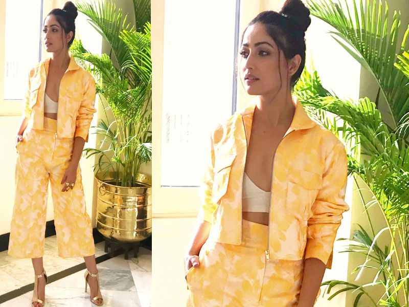 On the acting front, Yami Gautam will be seen next in Batti Gul Meter Chalu and Uri. Yami Gautam,actress Yami Gautam,Sonam Kapoor,Deepika Padukone,Priyanka Chopra,Yami Gautam hot pics,Yami Gautam hot images,Yami Gautam in Yellow dress