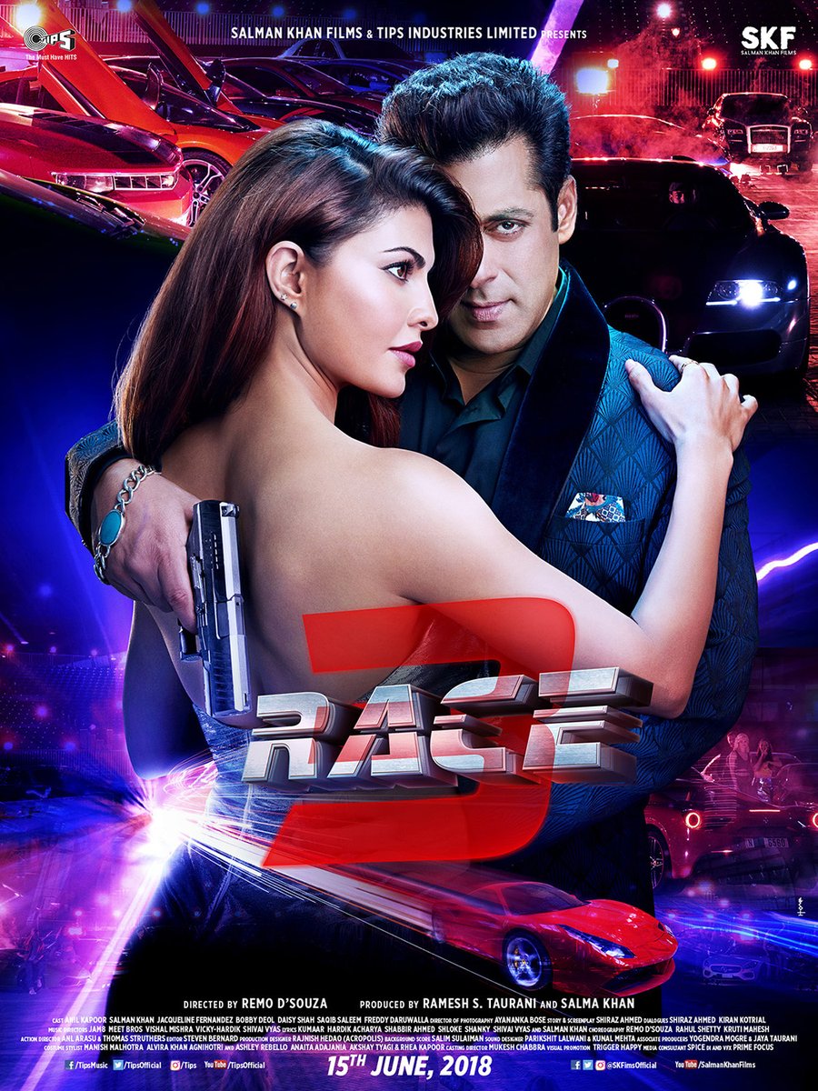 Salman Khan Jacqueline Fernandez And Bobby Deol S Race 3 Movie Poster Photos Images Gallery