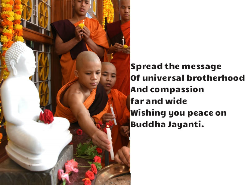 3) Spread the message of universal brotherhood and compassion far and wide Wishing you peace on Buddha Jayanti. Happy Buddha Purnima 2018,Buddha Purnima 2018,Buddha Purnima quotes,Buddha Purnima wishes,Buddha Purnima greetings,Buddha Purnima sms,Buddha Purnima pics,Buddha Purnima images,Buddha Purnima Whatsapp Status