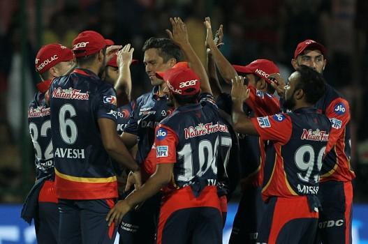 Captain Shreyas Iyer and stumper Rishabh Pant struck rollicking half centuries to keep Delhi Daredevils' play-off hopes alive in the Indian Premier League (IPL) after the hosts pipped Rajasthan Royals by four runs by D/L method in a rain-truncated clash at the Ferozshah Kotla here on Thursday. With sporadic rain affecting the proceedings in the first innings, Rajasthan's target was curtailed to 151 from 12 overs and the visitors were very much in the chase, thanks to a stroke-filled 26-ball 67 from opener Jos Buttler. Pacer Trent Boult pulled back things for the home side with a couple of wickets and a brilliant last over where he defended 15 runs as Delhi rose one spot to the No.7 in the points table.