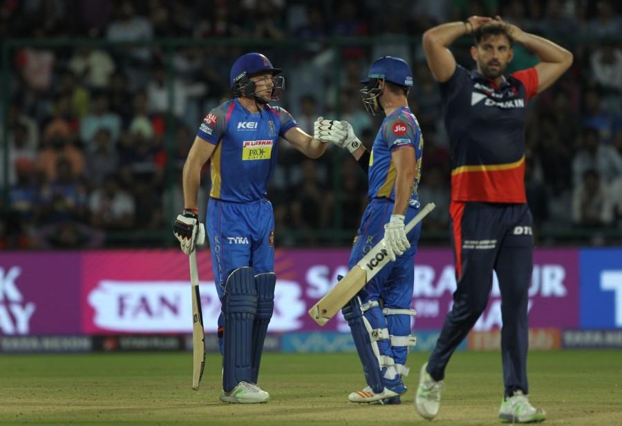 RR vs DD Match 6 Full Scorecard, IPL 2018: Rajasthan beat Delhi by 10 runs ( D/L)