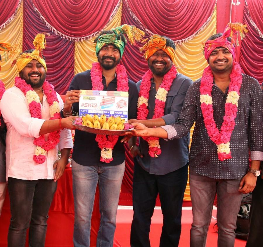 Sivakarthikeyan's next movie with Boss Engira Baskaran and Oru Kaal Oru Kannadi fame Rajesh officially launched with a simple pooja held yesterday in Chennai. The movie is being produced by KE Gnanavel Raja under the banner of Studio Green. Director Rajesh announced the news about the project launch and posted, "Happy and excited to share you all that am doing my next with Sivakarthikeyan brother for studio green Gnanavel Raja sir, official launch from today... need all ur love and support Studio Green Actor Aathish #SK13WithStudiogreen #PositiveVibes". Sivakarthikeyan,Sivakarthikeyan new movie,sivakarthikeyan next film,Sivakarthikeyan and Rajesh,SK 13,SK 13 with Rajesh,Sivakarthikeyan new movie launch,Sivakarthikeyan movie launch,Sivakarthikeyan movie launch pics,Sivakarthikeyan movie launch images