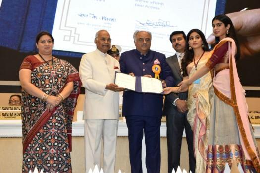 Sridevi's husband and producer Boney Kapoor says the late actress gave her best to all the films that she did in her career and it is unfortunate that she is getting her first National Film Award after her death. Boney on Thursday was here with his two daughters Jahnvi and Khushi to receive the Best Actress posthumous honour the 65th National Film Awards ceremony. Jahnvi wore her mother's sari for the occasion, revealed designer and close family friend Manish Malhotra.