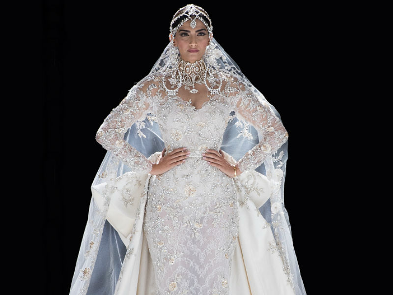 14) Sonam Kapoor walks the runway during the Ralph & Russo Haute Couture Fall/Winter 2017-2018 show as part of Haute Couture Paris Fashion Week on July 3, 2017 in Paris, France. Sonam Kapoor wedding,Sonam Kapoor marriage,Veere Di Wedding actress,Sonam Kapoor bride,Sonam Kapoor bride look,Sonam Kapoor bride look pics,Sonam Kapoor bride look images,sonam kapoor anand ahuja,Sonam Kapoor wedding pics,Sonam Kapoor wedding images,Sonam