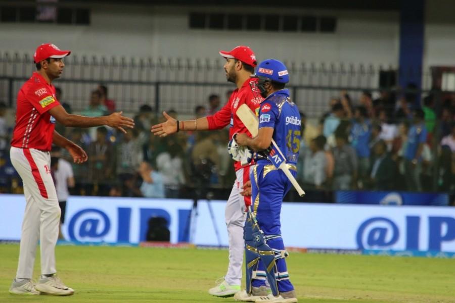 Middle-order batsmen Rohit Sharma (24) and Krunal Pandya (31) then forged an unbeaten 46 run partnership for the fifth wicket to overhaul the target with one over to spare. For Punjab, Rahman scalped two wickets. Earlier, a half-century by Chris Gayle followed by some fireworks by Marcus Stoinis in the final moments helped Kings XI Punjab post a challenging 174/6. Punjab somewhat squandered a great 54-run start by openers Lokesh Rahul (24 off 20) and Gayle (50 off 40 balls), before picking pace towards the end as Stoinis deposited Hardik Pandya for two sixes and as many fours to milk 22 runs off the final over. Mumbai Indians beat Kings XI Punjab,Mumbai Indians,Kings XI Punjab,Indian Premier League,Indian Premier League 2018,IPL 2018,IPL 2018 pics,IPL 2018 images