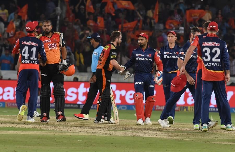 In the final over bowled by Australian medium pacer Daniel Christian, Yusuf picked a couple in the first delivery before hitting a six to bring down the required run to six off four deliveries. The Baroda right-hander then hit a four before taking a single as Hyderabad required one run from the remaining two deliveries. Williamson managed to take a single run in the penultimate ball to guide his team to a big win. Sunrisers Hyderabad,Delhi Daredevils,Sunrisers Hyderabad beats Delhi Daredevils,Indian Premier League,Indian Premier League2018,IPL 2018,IPL 2018 pics,IPL 2018 images