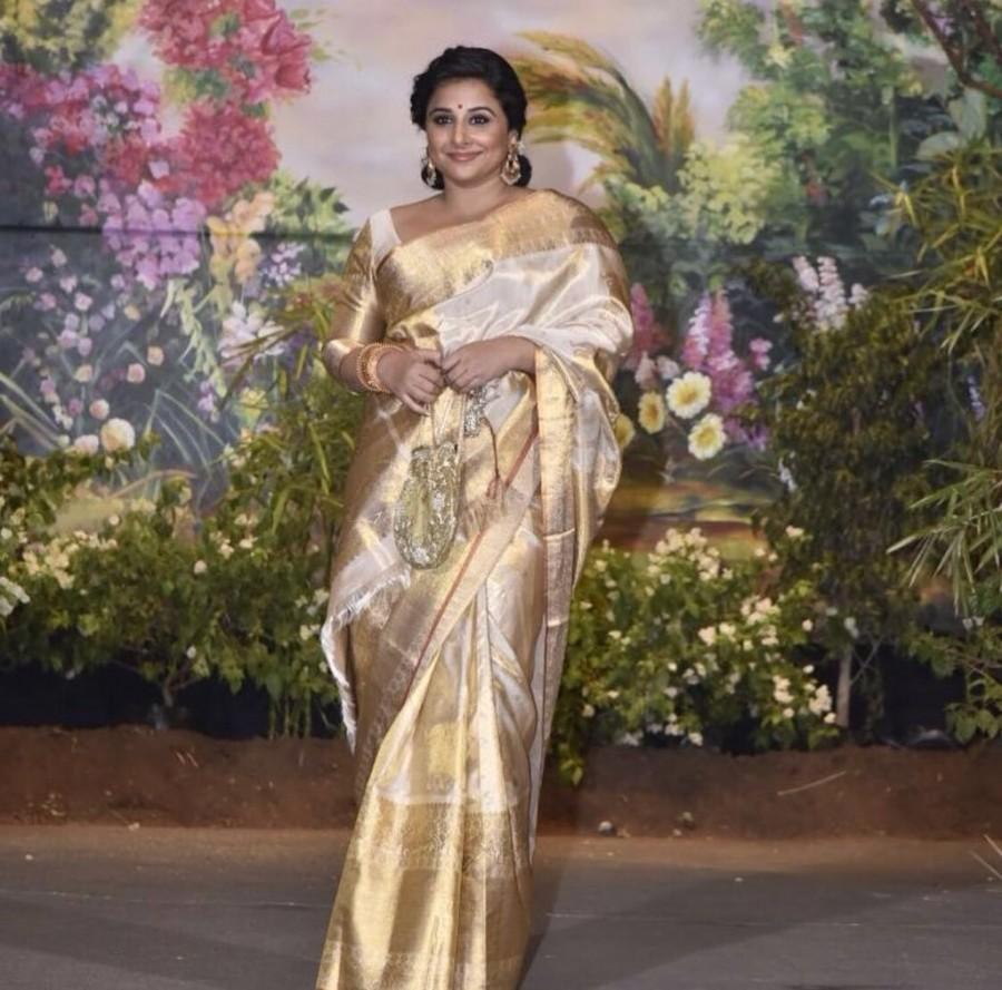 Vidya Balan at Sonam Kapoor-Anand Ahuja's wedding reception. Sonam Kapoor,Sonam Kapoor and Anand Ahuja,Sonam Kapoor and Anand Ahuja wedding reception,Sonam Kapoor and Anand Ahuja wedding reception pics,Sonam Kapoor wedding reception,Sonam Kapoor wedding reception pics