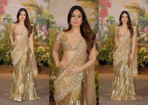 Sonam and Anand, looking dapper and totally in love, as they made their first official appearance as a couple before the media. The gala night, which went on till around 2 a.m. on Wednesday, saw Bollywood's who's who in attendance. From Bollywood, Rekha, Abhishek Bachchan, Aishwarya Rai Bachchan, Shatrughan Sinha and family, Satish Kaushik, Javed Akhtar, Rani Mukerji, Shahid Kapoor, Mira Rajput, Kareena Kapoor Khan, Karisma Kapoor, Akshay Kumar, Twinkle Khanna, Kangana Ranaut, Jacqueline Fernandez, Sidharth Malhotra, Rishi Kapoor, Swara Bhasker, Madhuri Dixit, Kajol, Alia Bhatt, Ranbir Kapoor, Sanjay Leela Bhansali, Shilpa Shettty, Suniel Shetty, were in attendance. Priyanka Chopra and Anushka Sharma, who could not attend the wedding, sent in congratulatory messages on Twitter.