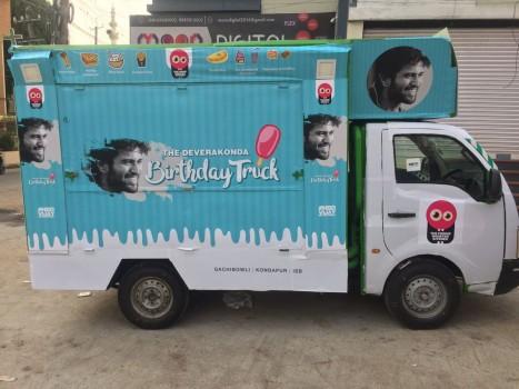 This birthday celebration takes the cake... rather, the ice cream. As 